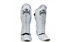Защита голени Top King Shinguards "Super Snake" TKSGSS02 White (Silver) - M
