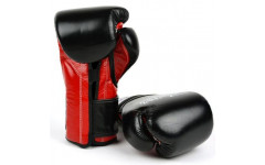 Боксерские перчатки Fairtex BGV9 black red 10 oz